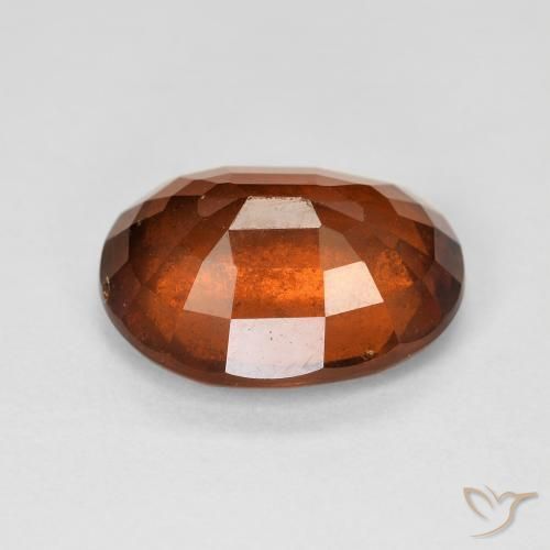 Granato hessonite Arancione scuro naturale da 6.22 ct, Ovale, SI