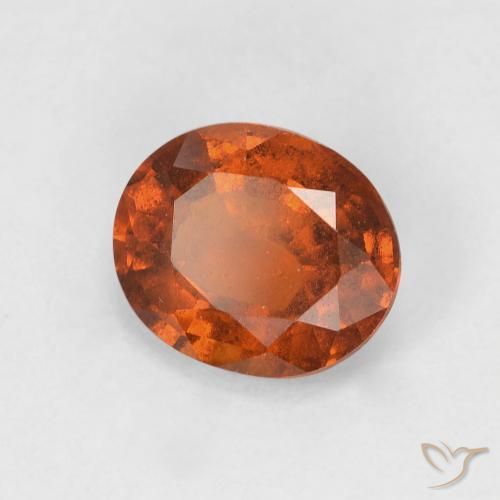 Granato hessonite Arancione Ambra naturale da 1.40 ct, Ovale, VS