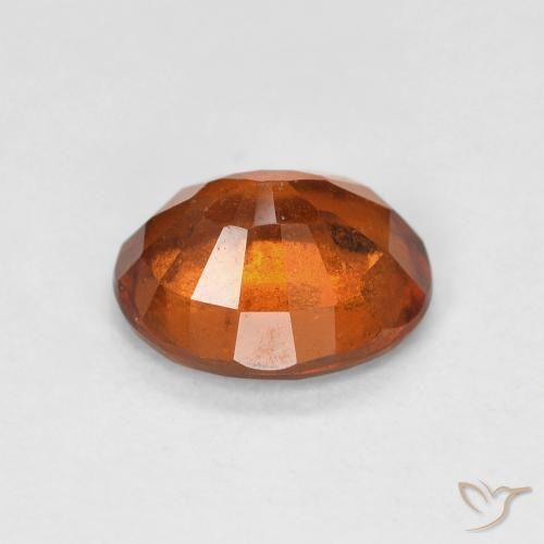 Granato hessonite Arancione scuro naturale da 1.50 ct, Ovale, VS