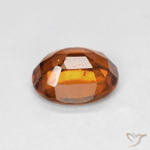 Granato hessonite Medium Dark-Orange naturale da 1.45 ct, Ovale, VS
