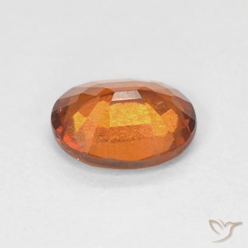Granato hessonite Medium Dark-Orange naturale da 1.61 ct, Ovale, VS