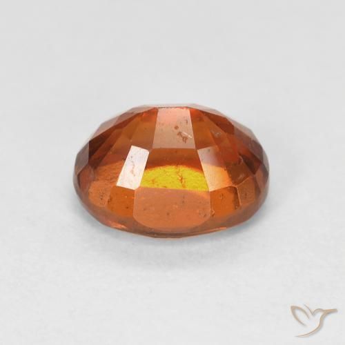 Granato hessonite Arancione scuro naturale da 1.76 ct, Ovale, VS