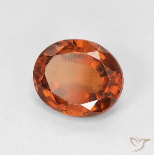 Granato hessonite Arancione Ambra naturale da 1.77 ct, Ovale, VS