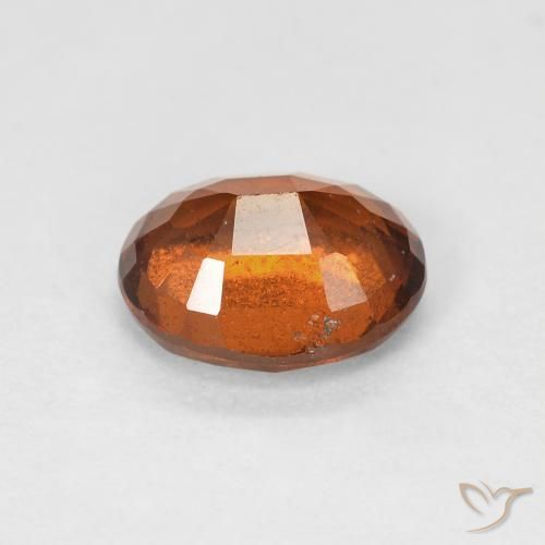 Granato hessonite Medium Dark-Orange naturale da 1.67 ct, Ovale, VS