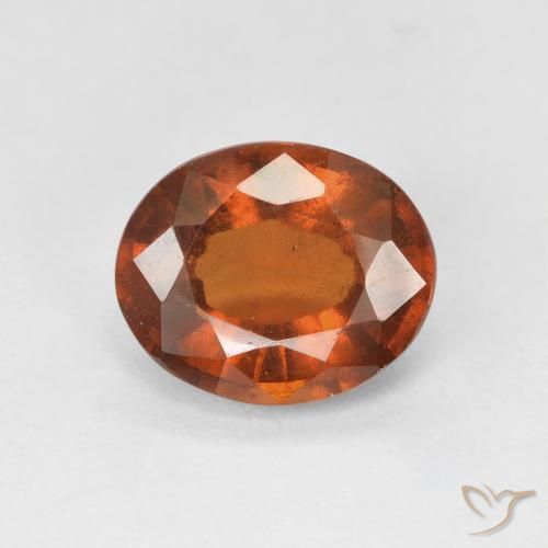 2.69ct Naturale Medium Dark-Orange Granato hessonite, Ovale, VS