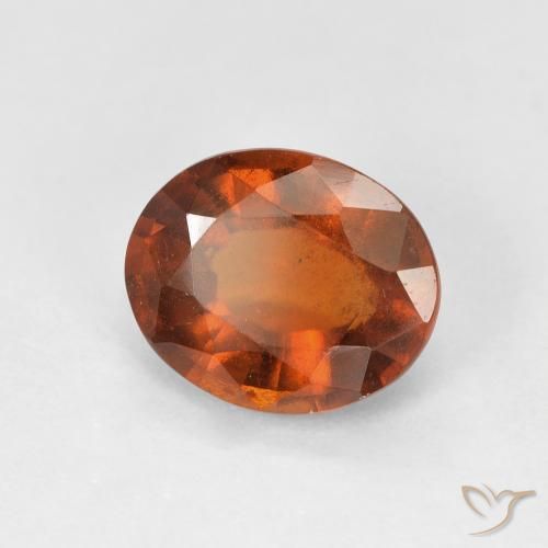 Granato hessonite Medium Dark-Orange naturale da 2.69 ct, Ovale, VS