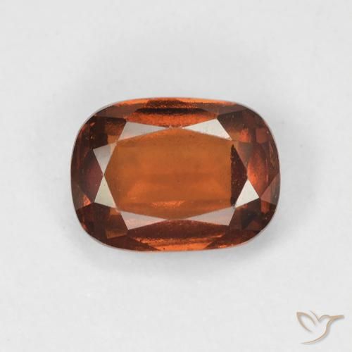 1.75ct Naturale Arancio Medio Granato hessonite, Cuscino, VVS-VS