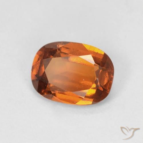 Granato hessonite Arancio Medio naturale da 1.42 ct, Cuscino, VVS-VS