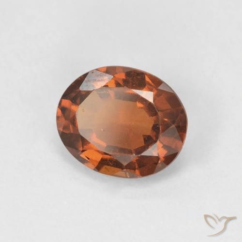 Granato hessonite Arancio Medio naturale da 1.42 ct, Ovale, VVS-VS