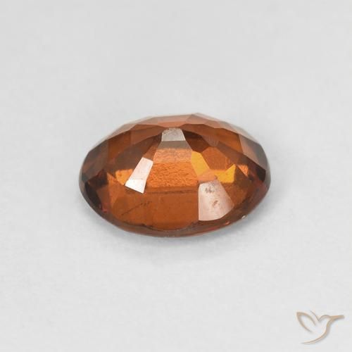 Granato hessonite Arancio Medio naturale da 1.42 ct, Ovale, VVS-VS