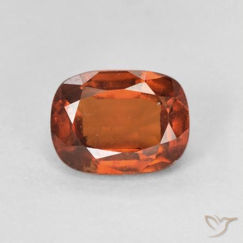 1.87ct Naturale Arancio Medio Granato hessonite, Cuscino, VVS-VS