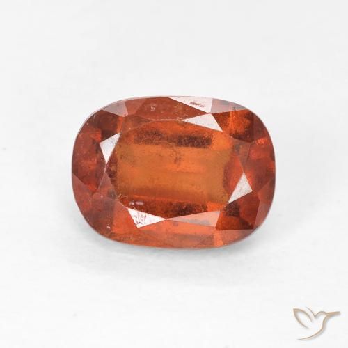 1.94ct Naturale Arancione Ambra Granato hessonite, Cuscino, VS