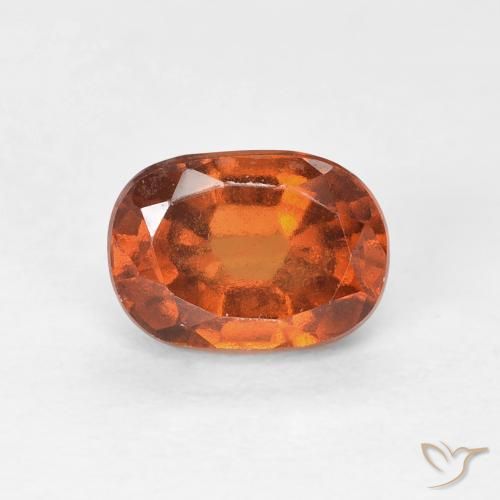 1.29ct Naturale Medium Dark-Orange Granato hessonite, Cuscino, VVS-VS