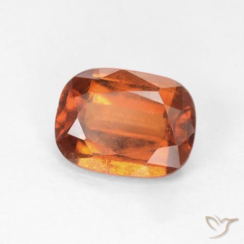 Granato hessonite Medium Dark-Orange naturale da 1.68 ct, Cuscino, VS