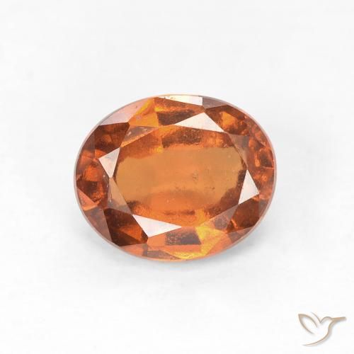 1.26ct Naturale Arancio Medio Granato hessonite, Ovale, VS