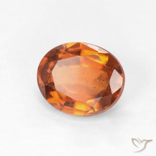 Granato hessonite Arancio Medio naturale da 1.26 ct, Ovale, VS