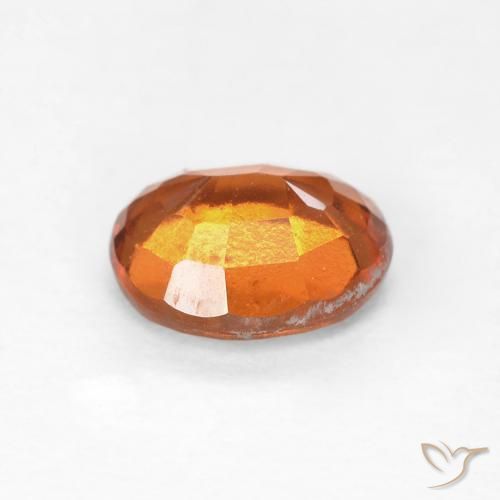 Granato hessonite Arancio Medio naturale da 1.26 ct, Ovale, VS