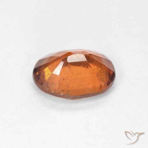 Granato hessonite Arancione scuro naturale da 1.51 ct, Ovale, VS