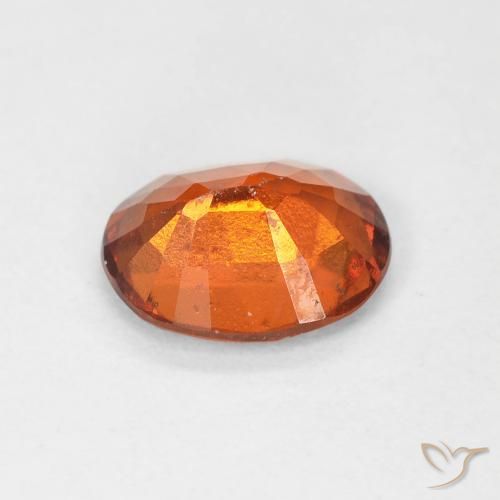 Granato hessonite Arancione scuro naturale da 1.48 ct, Ovale, VS