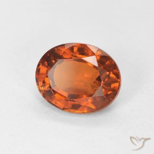 Granato hessonite Arancione rossastra naturale da 1.03 ct, Ovale, VS