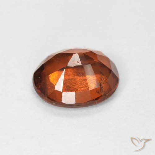 Granato hessonite Arancione rossastra naturale da 1.21 ct, Ovale, VS