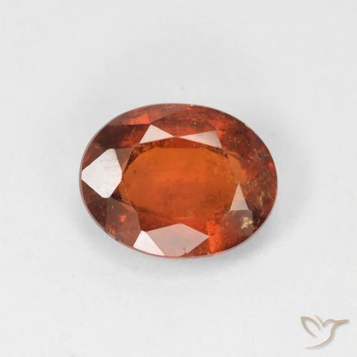 2.44ct Naturale Arancio caldo Granato hessonite, Ovale, VS