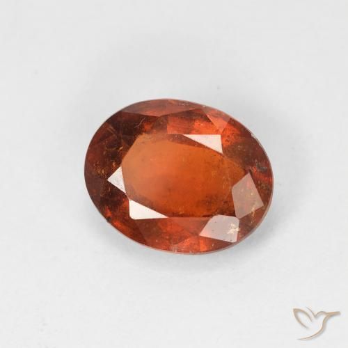 Granato hessonite Arancio caldo naturale da 2.44 ct, Ovale, VS