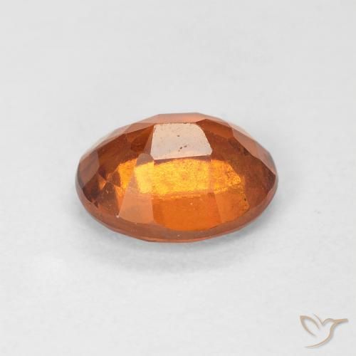 Granato hessonite Arancione scuro naturale da 1.47 ct, Ovale, VS
