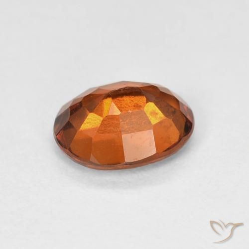 Granato hessonite Arancione scuro naturale da 1.62 ct, Ovale, VVS-VS
