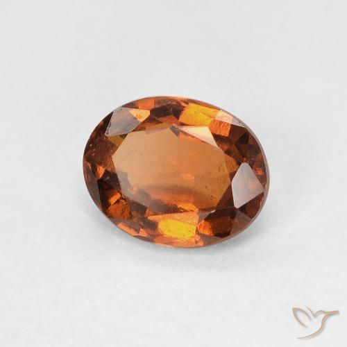 Granato hessonite Arancione Ambra naturale da 0.97 ct, Ovale, VVS-VS