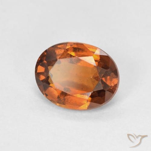 Granato hessonite Arancione Ambra naturale da 1.33 ct, Ovale, VVS-VS