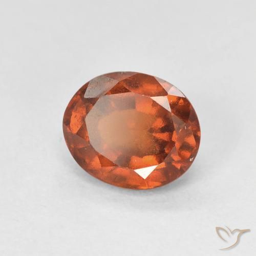 Granato hessonite Arancione Ambra naturale da 1.51 ct, Ovale, VVS-VS
