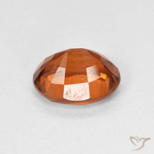 Granato hessonite Arancione scuro naturale da 1.51 ct, Ovale, VVS-VS