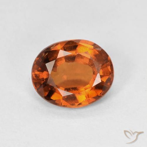 Granato hessonite Arancione Ambra naturale da 1.59 ct, Ovale, VVS-VS
