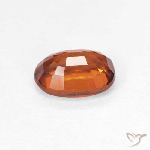 Granato hessonite Arancione rossastra naturale da 1.09 ct, Ovale, VS