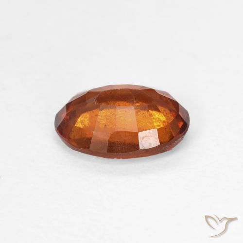 Granato hessonite Medium Dark-Orange naturale da 1.35 ct, Ovale, VS