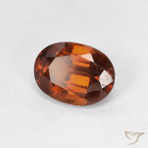 Granato hessonite Arancio Medio naturale da 1.53 ct, Ovale, VVS-VS