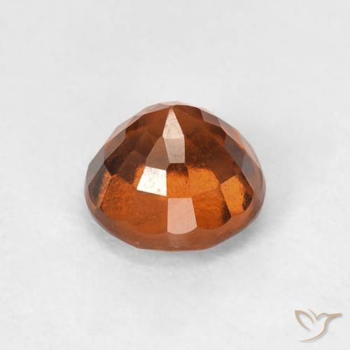 Granato hessonite Arancione Ambra naturale da 1.02 ct, Rotondo, VVS-VS