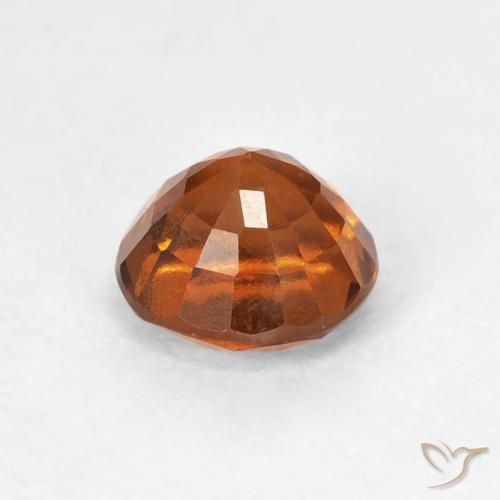 Granato hessonite Arancione Ambra naturale da 1.00 ct, Rotondo, VVS-VS
