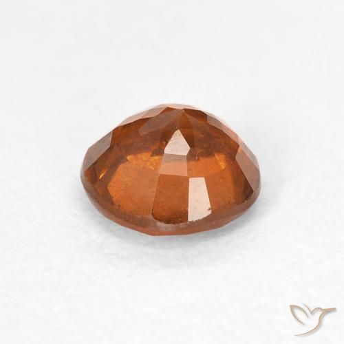 Granato hessonite Arancione Ambra naturale da 0.86 ct, Rotondo, VVS-VS