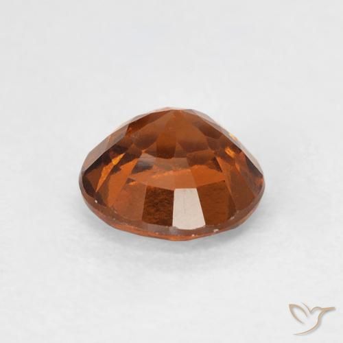 Granato hessonite Medium Dark-Orange naturale da 0.95 ct, Rotondo, VVS-VS