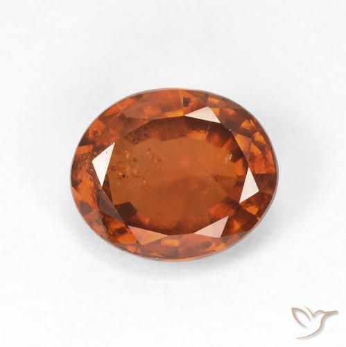 2.32ct Naturale Arancione Ambra Granato hessonite, Ovale, VS