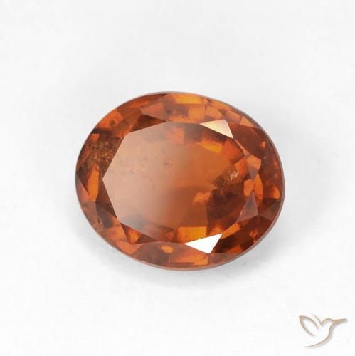 Granato hessonite Arancione Ambra naturale da 2.32 ct, Ovale, VS