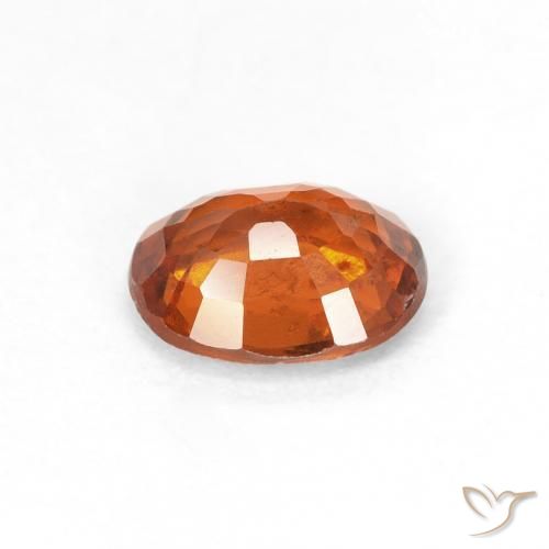 Granato hessonite Medium Dark-Orange naturale da 0.92 ct, Ovale, VS