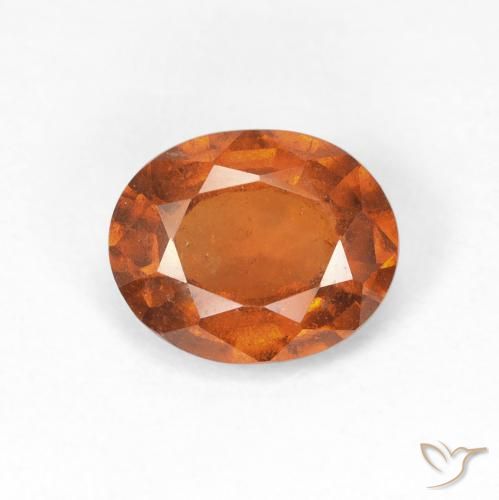 1.89ct Naturale Medium Dark-Orange Granato hessonite, Ovale, VS