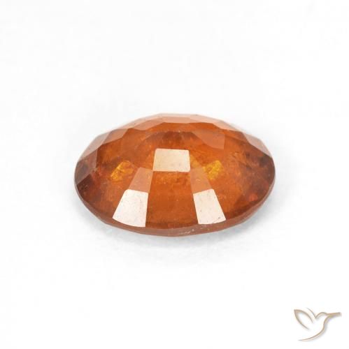 Granato hessonite Medium Dark-Orange naturale da 1.89 ct, Ovale, VS