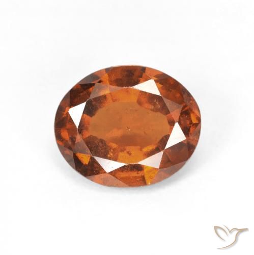 2.03ct Naturale Arancione Ambra Granato hessonite, Ovale, VS