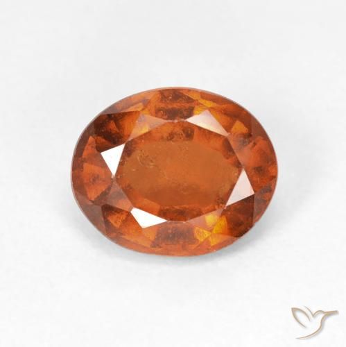 2.39ct Naturale Arancione Ambra Granato hessonite, Ovale, VS