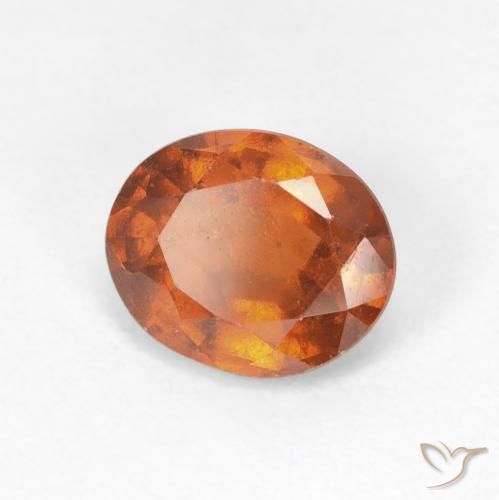 Granato hessonite Arancione Ambra naturale da 2.39 ct, Ovale, VS