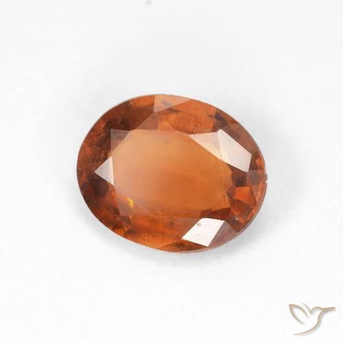 Granato hessonite Arancione Ambra naturale da 1.68 ct, Ovale, VS